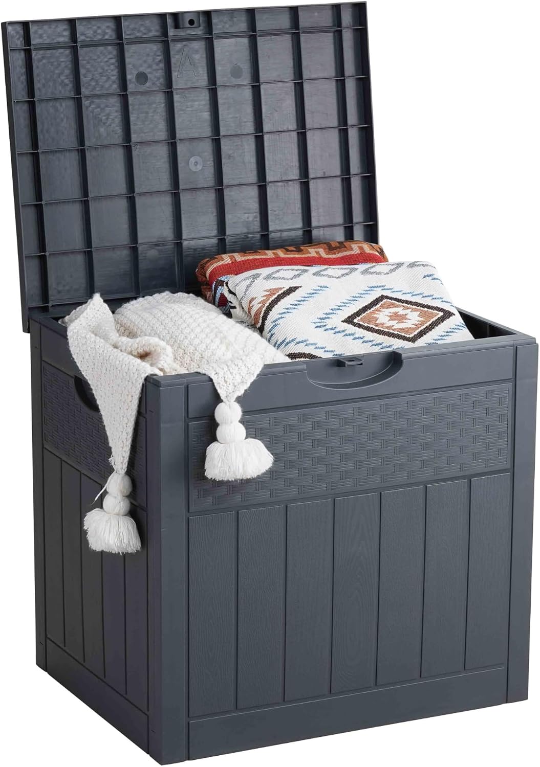 EHHLY 33 Gallon Deck Box, Small Outdoor Storage Box