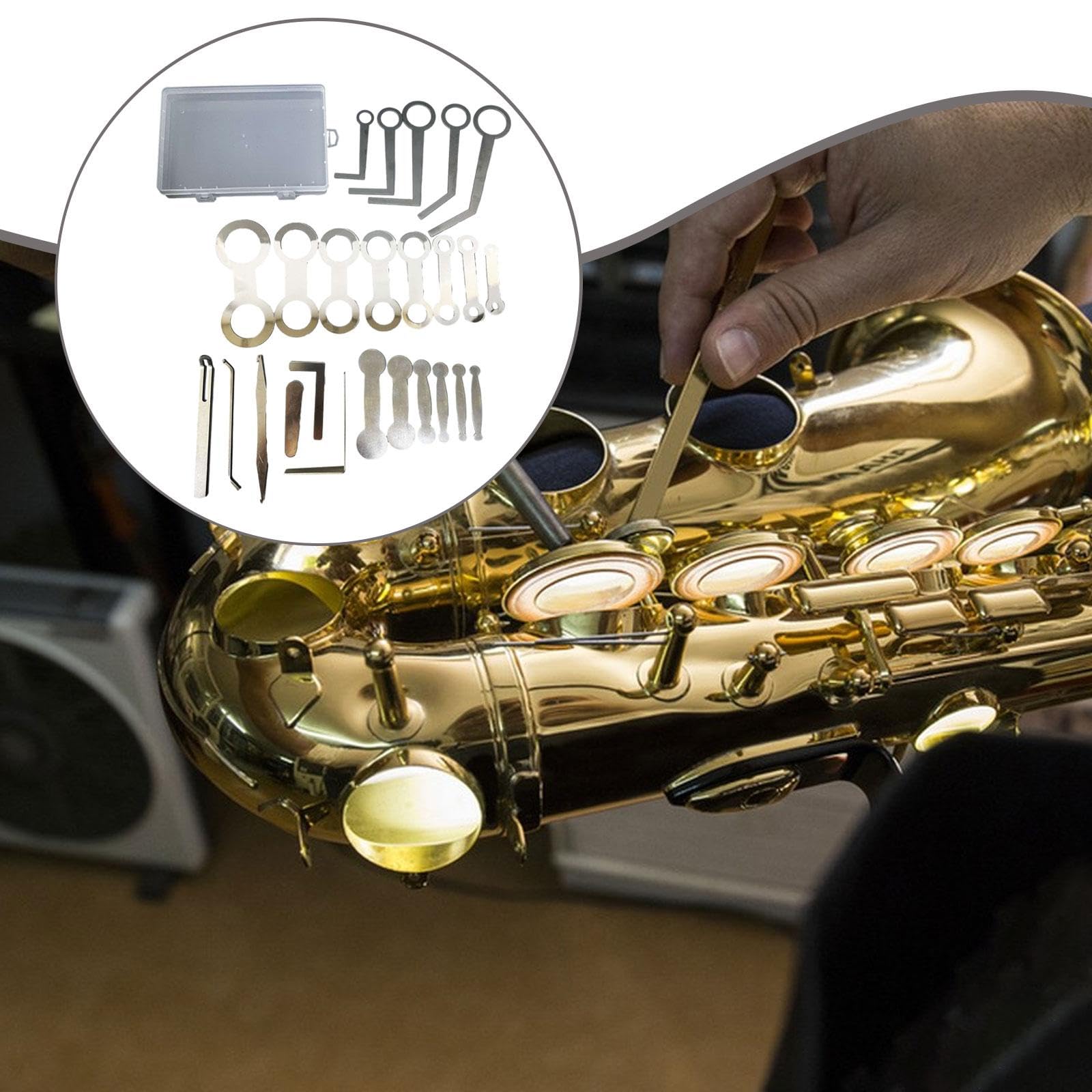 Herramientas De Reparación Para Saxofón Con Caja