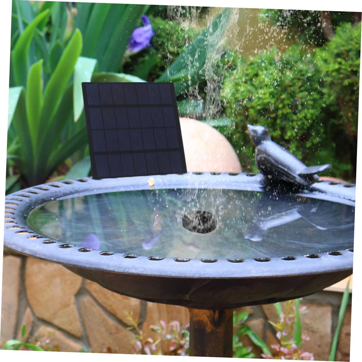 Hemobllo Solar Sauerstoffpumpe für Teich und Aquarium Tragbar 1 L/min 1800 Mah Leiser Belüfter für Außenbereich