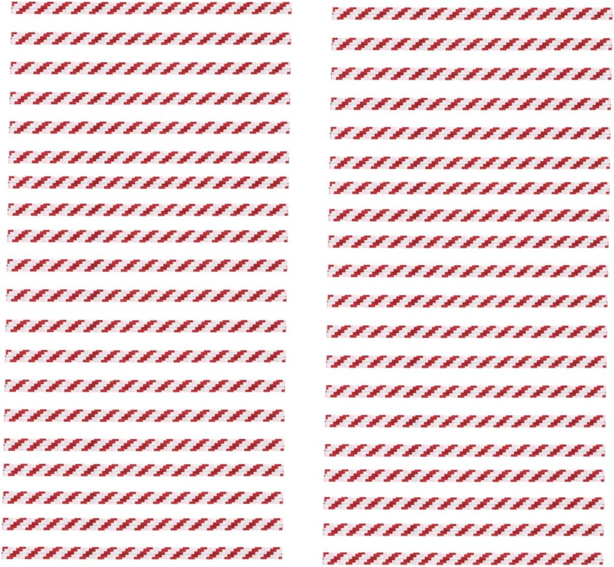 Cabilock 1400pcs Red and White Stripe Bread Bag Ties Kraft Paper Closure Sealing Twisted Wire for Bakery Pastry Packaging and Food Storage