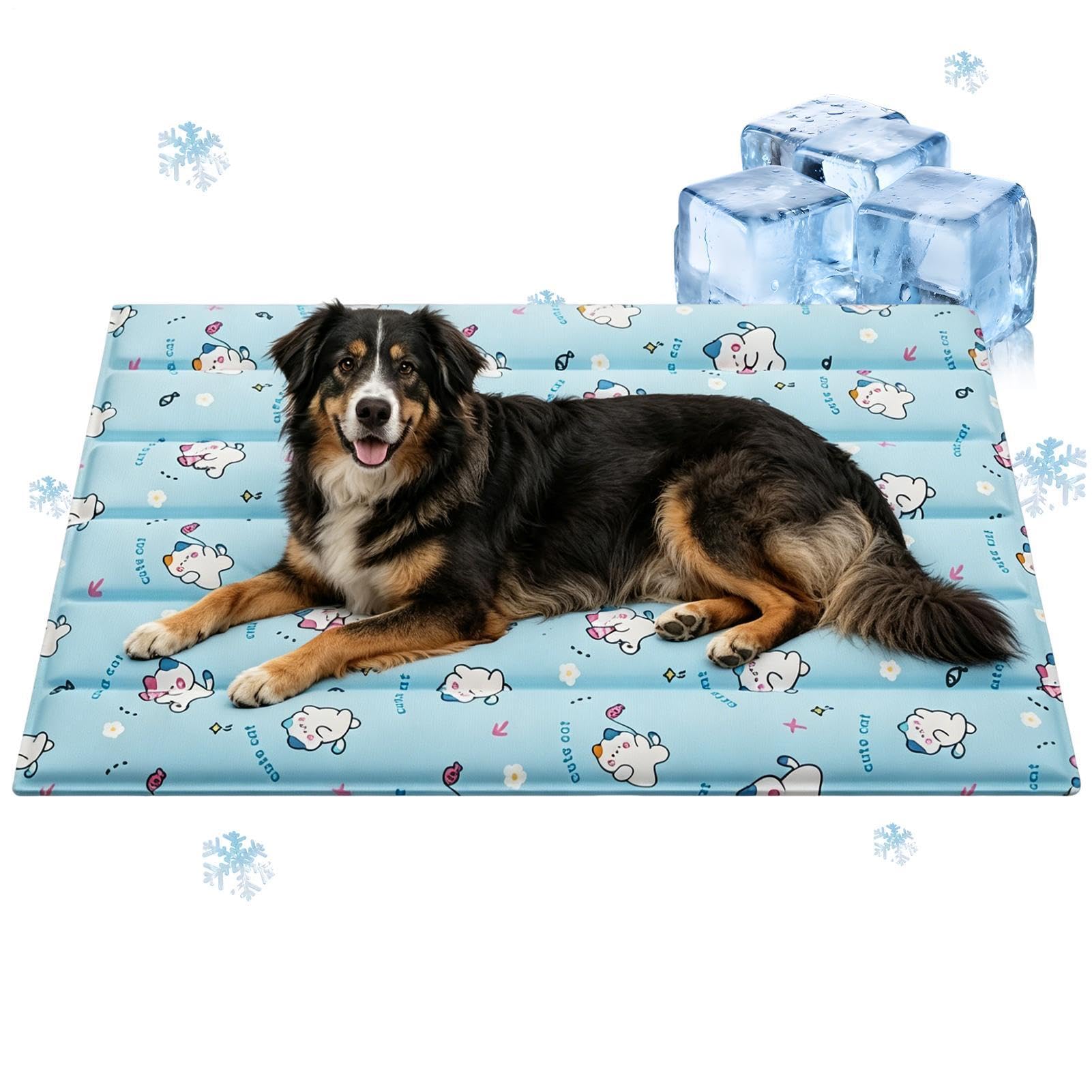Tappetino Rinfrescante per Cani Cuscino in Gel Impermeabile Portatile | Rinfrescante per Cani per Interni ed Esterni, , Caldo, Cuccioli, Gatti, Cuccia, Divano, Auto