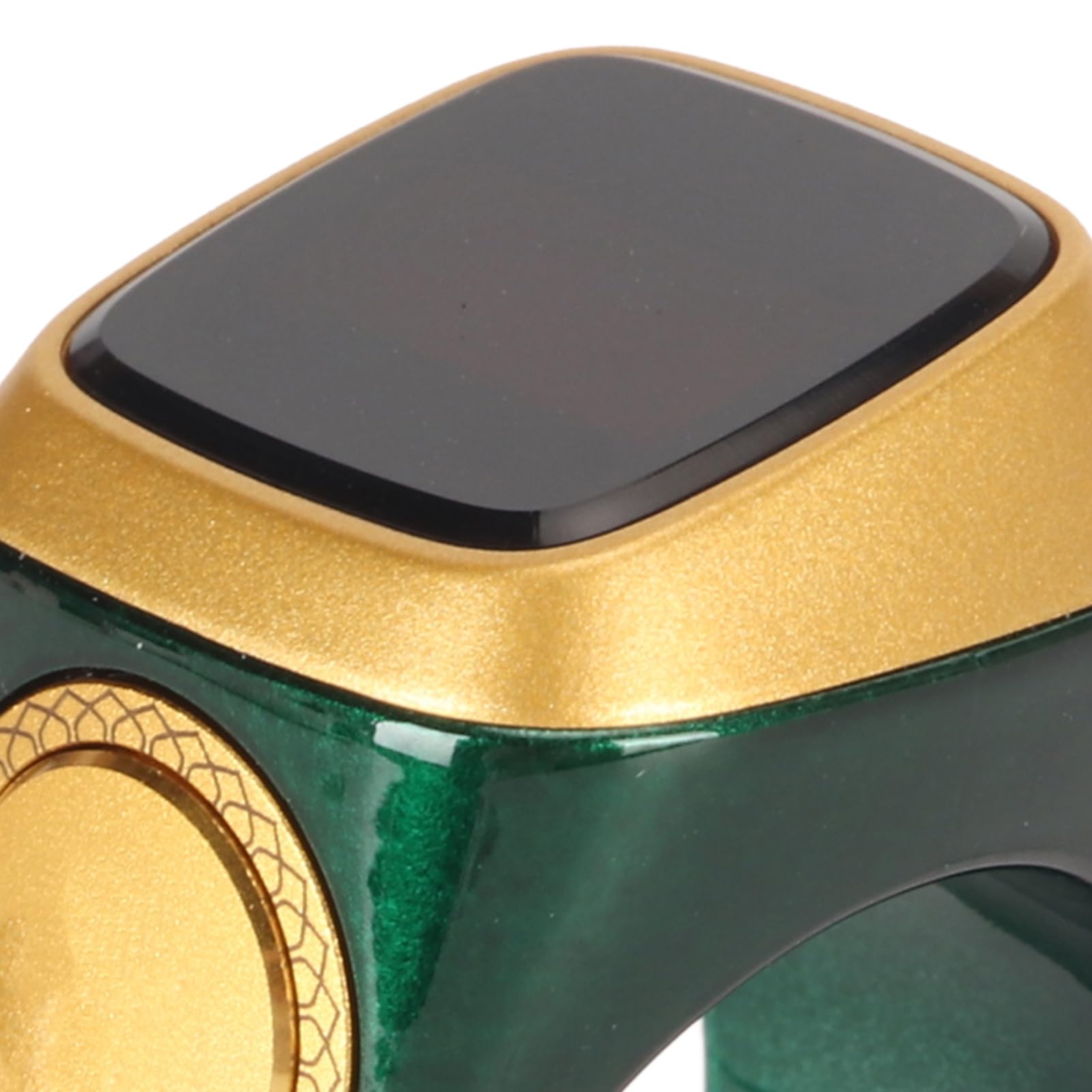 Compteur de Doigt Rechargeable, Anneau de Compteur de Prière Musulmane Numérique, Compteur électronique Numérique LCD Tasbeeh avec Rappel de Vibration, Compteur de Doigt Islamique (Vert)