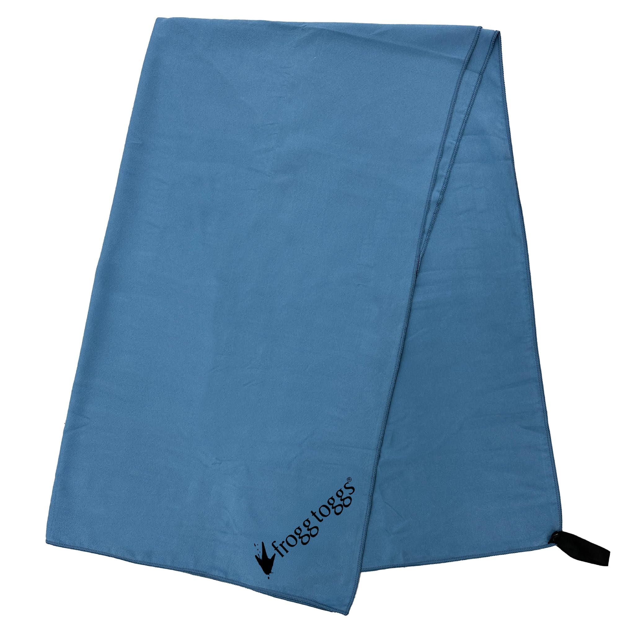 FROGG TOGGS Beach-Camp Serviette de séchage rafraîchissante en microfibre avec sac de rangement en maille, lavable en machine, lac printanier, 88,9 x 157,5 cm