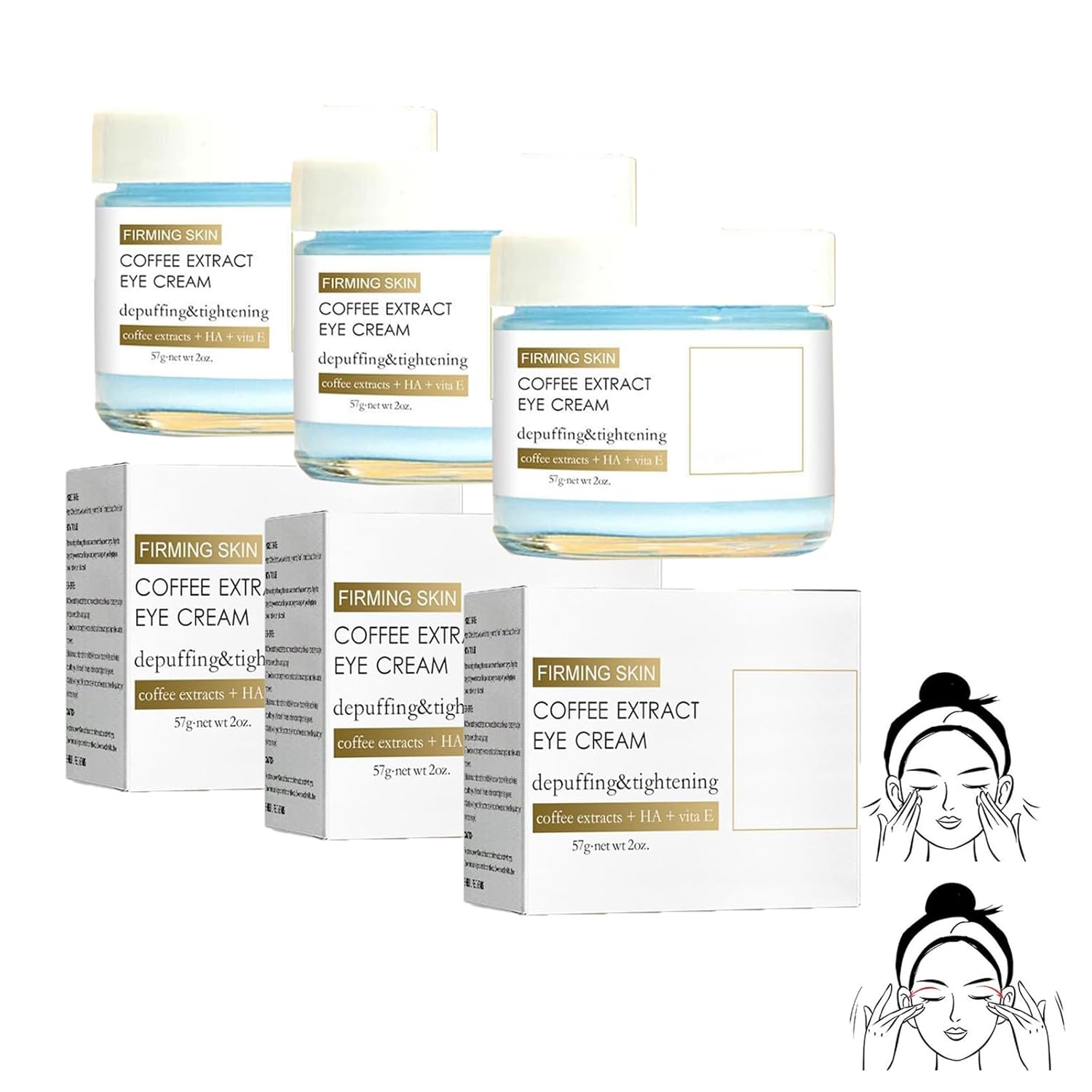 The Phix Caffeine Eye Cream, Eye Cream With Caffeine, Eye