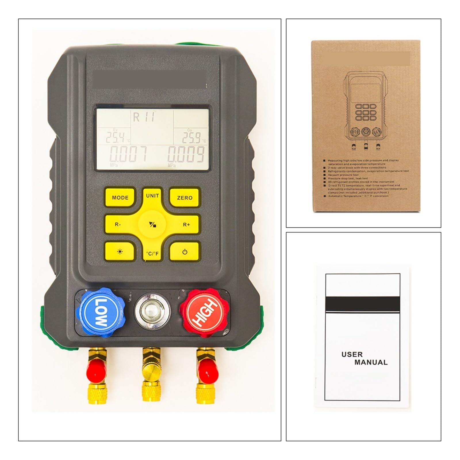 真空ポンプ＆マニホールド圧力計セットこれから暑くなる前に