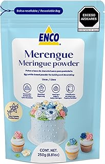 ENCO Meringue Powder 8.8 oz: Perfect for Royal Icing, Meringue Cookies, American Buttercream & more - Vanilla Flavor