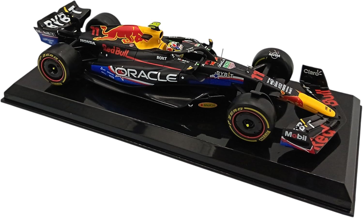 - Formula 1 car Compatible with Sergio Perez Red Bull RB19#11 4th USA GP 2023 1/24 Scale Bburago 28030PA