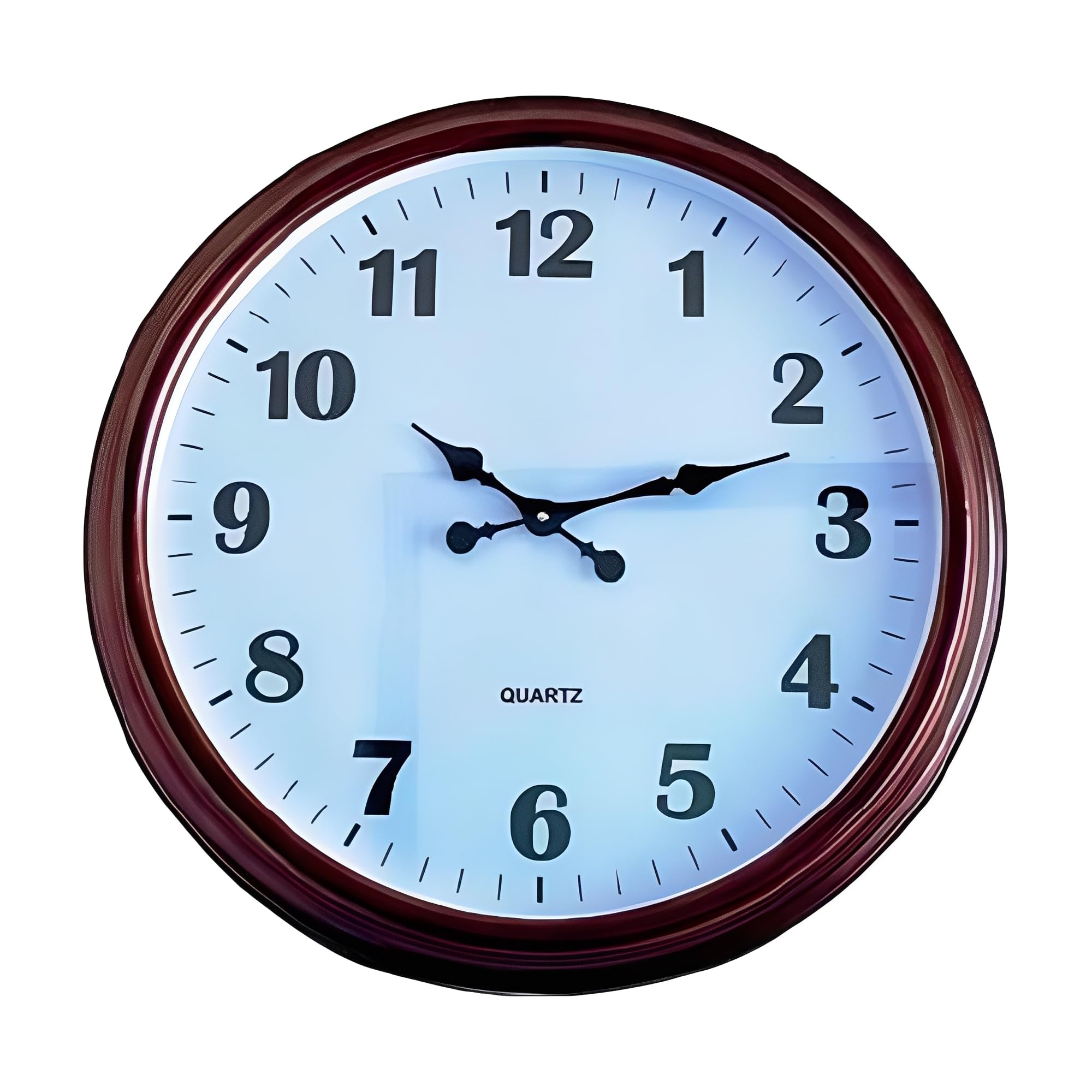 Horloge murale de 66 cm Ice Armor en blanc et marron traditionnel