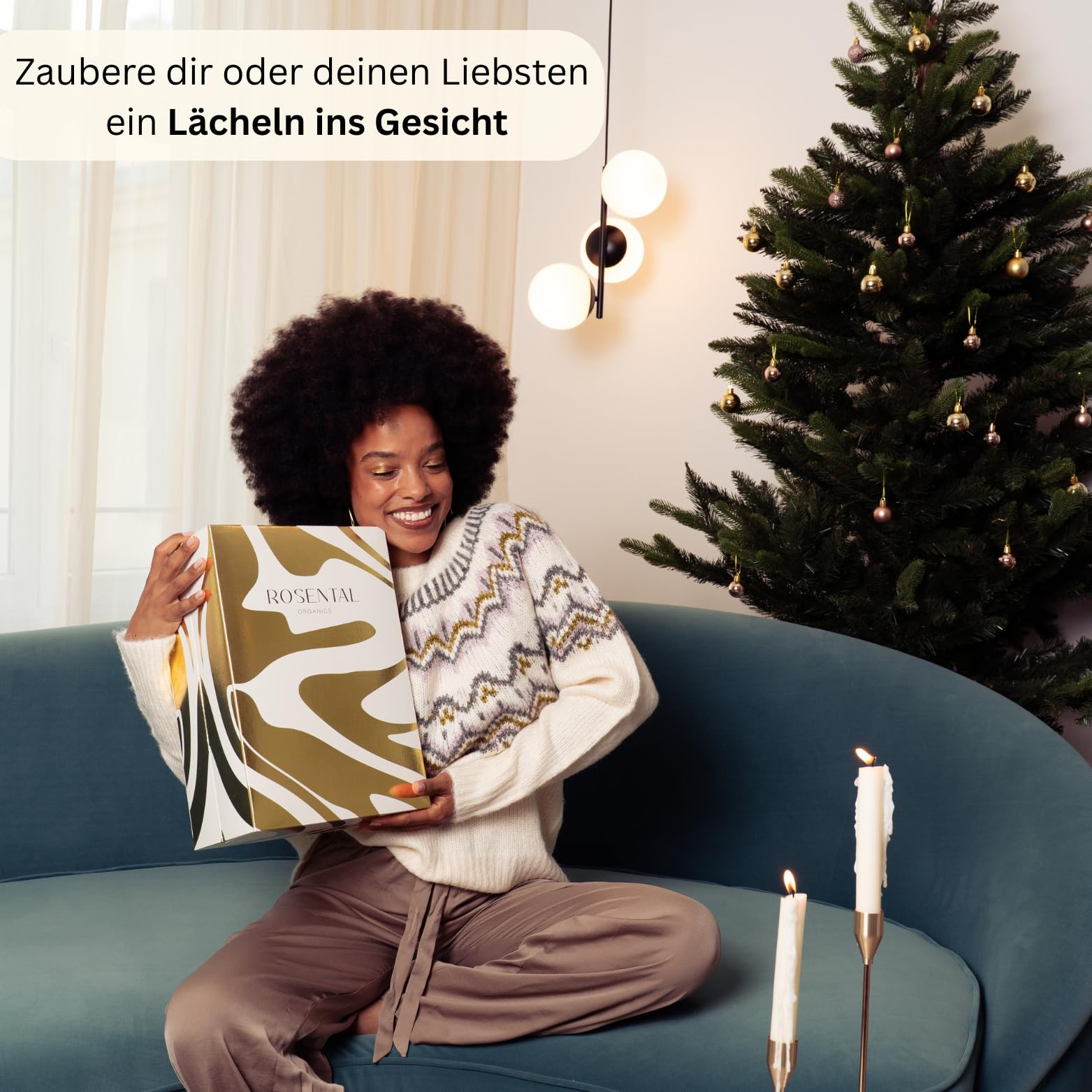 Rosental Organics Adventskalender 2025 – Luxus Beauty Kalender Damen mit 24 Überraschungen, Skincare, Makeup, Haircare & Tools – Naturkosmetik im Wert von 609 €