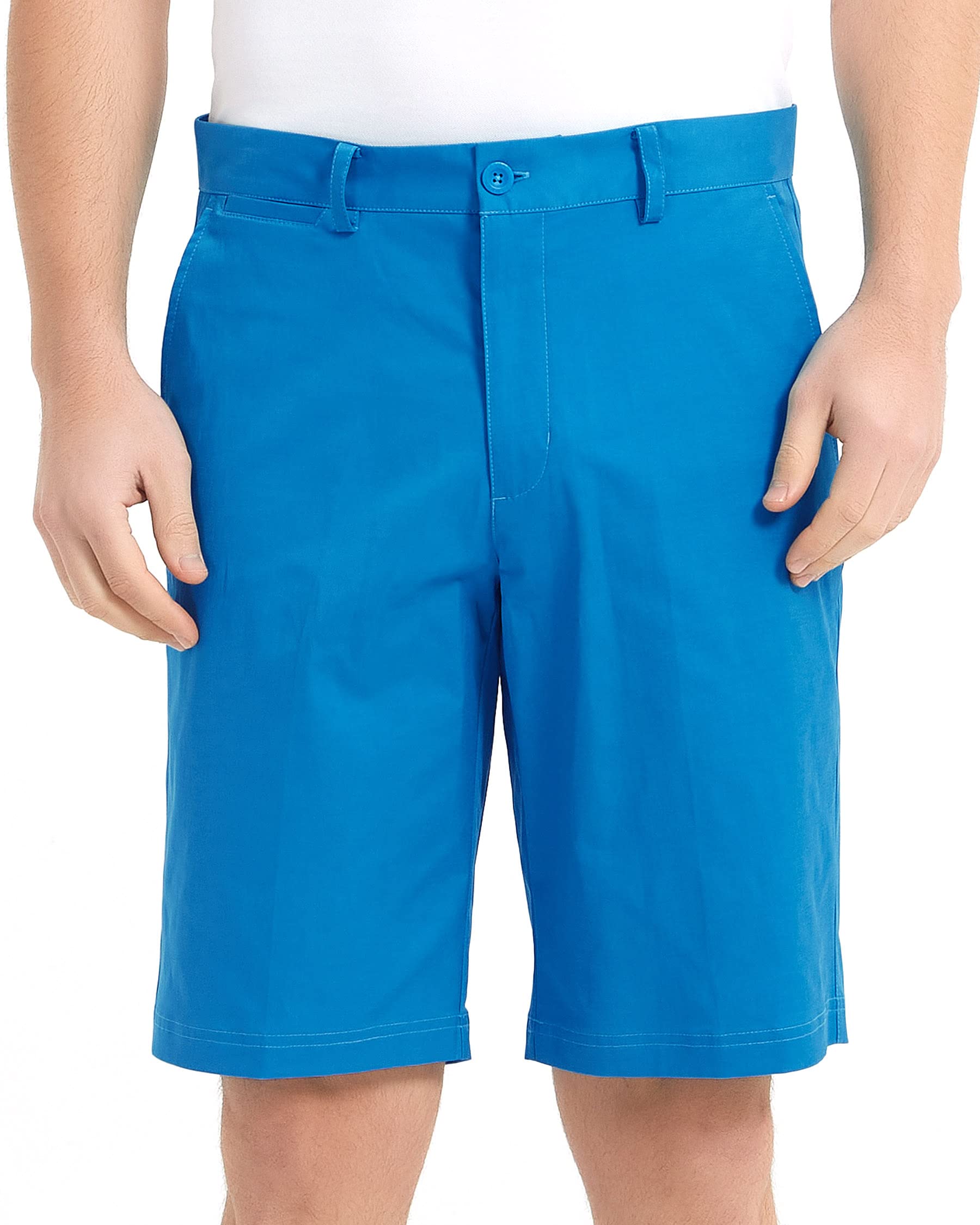 SHEAGOMens Golf Shorts Stretch Relaxed Fit Breathable Summer Bermuda Dry Fit Shorts with Pockets