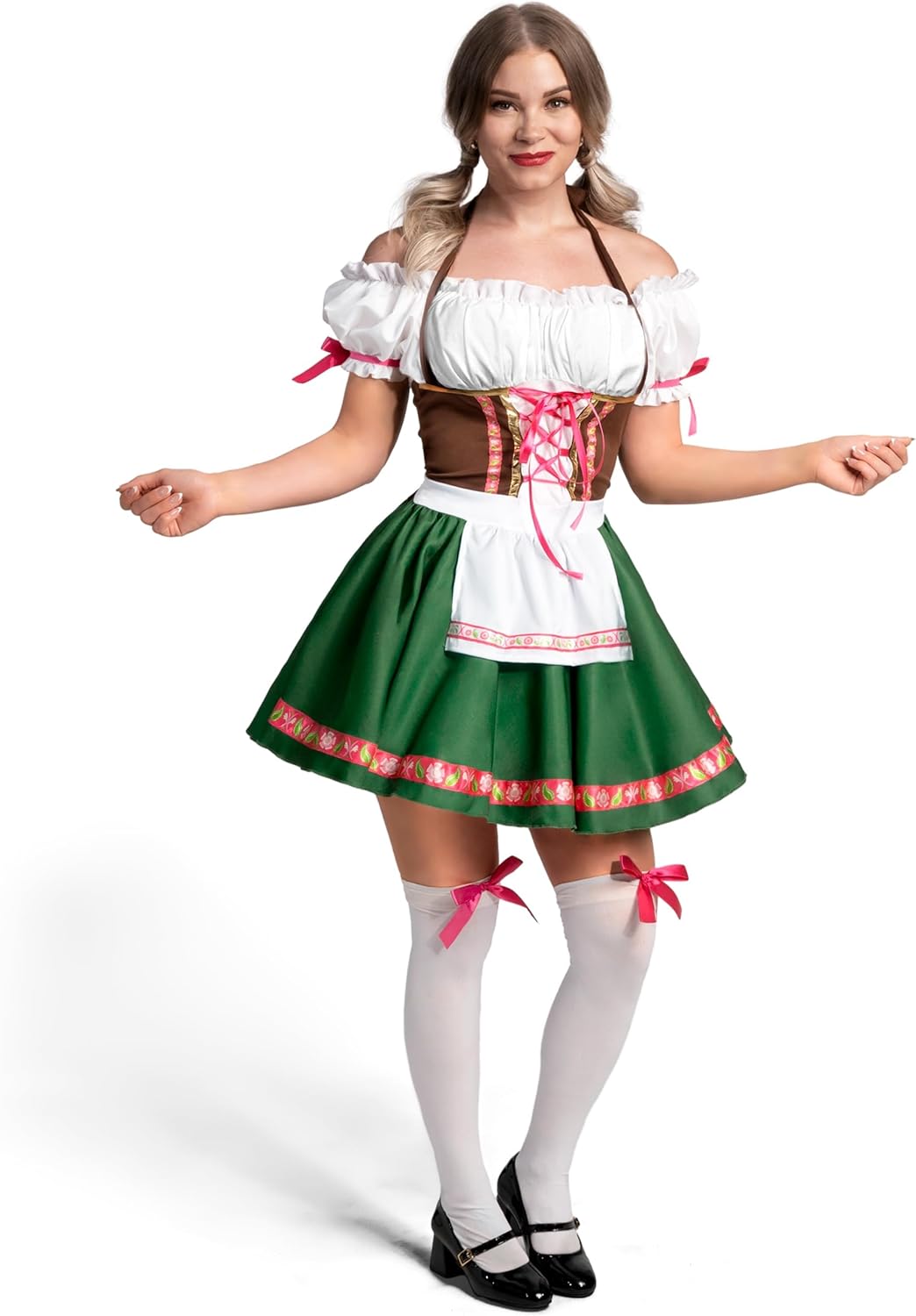 Spooktacular Creations Oktoberfest Outfits Women Costume, German Bavarian Dirndl Dress for Halloween Cosplay Beer Carnival - Image 4