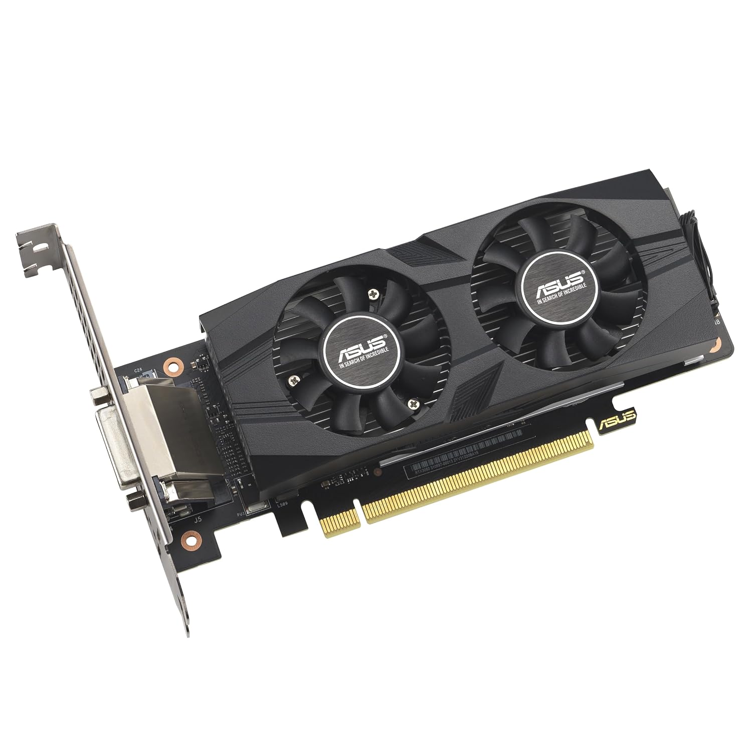 71Pru2Mo1vL._SL1500_ ASUS GeForce RTX™ 3050 LP BRK OC Edition 6GB GDDR6 (IP5X dust Resistance, Dual Ball Bearings, Stainless Steel Bracket, PCIe 4.0, DLSS 3, HDMI 2.1, DisplayPort 1.4a, DVI-D and More)