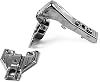 Berta 20 Pieces 90 Degree, SoftSelf Close Full Overlay, Concealed, Face Frame Kitchen Cabinet Door Hinges with Installation Screws