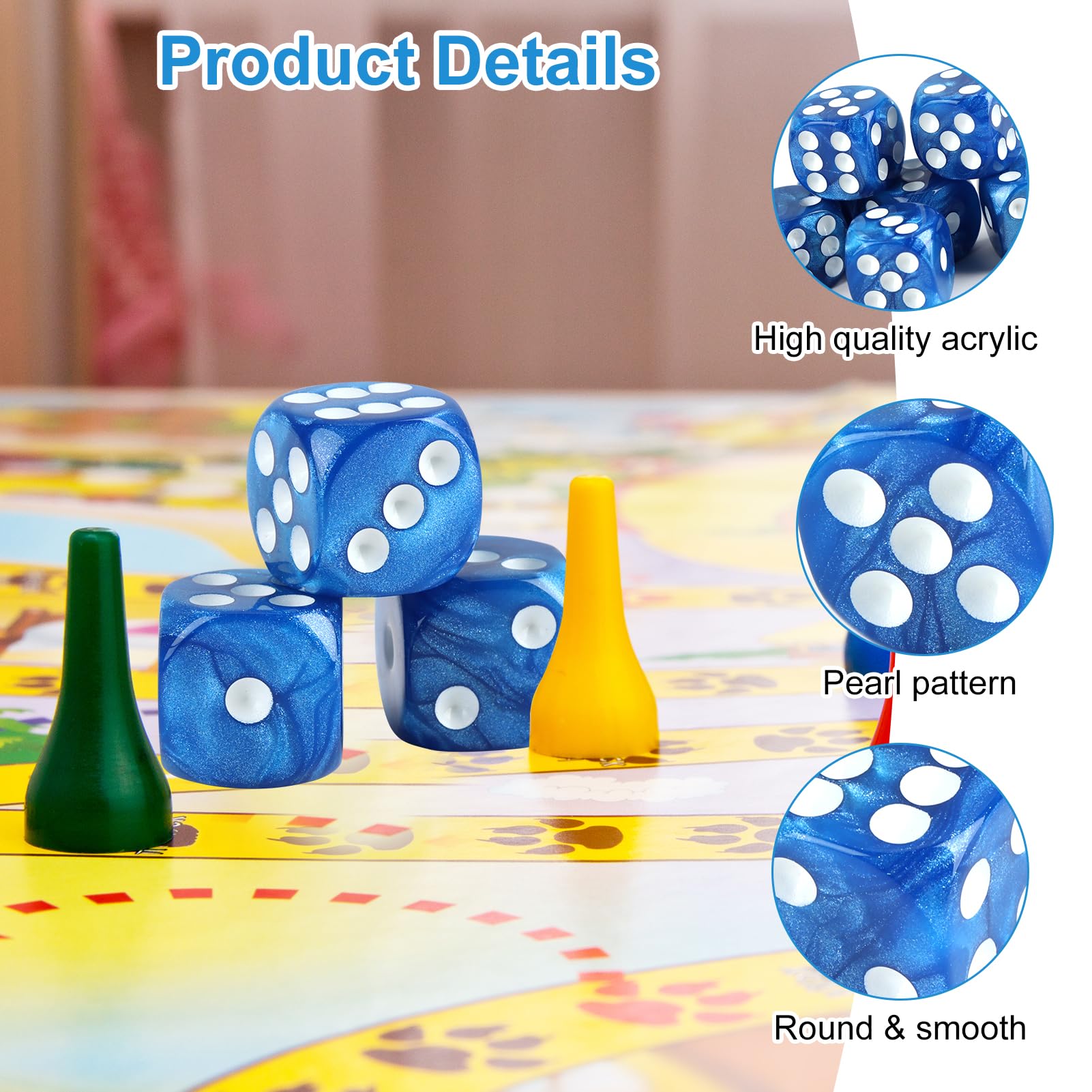 10 Dadi Poliedrici D6 Trasparenti Rossi 16 Mm – Set Per Giochi Di Ruolo D&D, MTG E Giochi Da Tavolo, Con Sacchetto Incluso