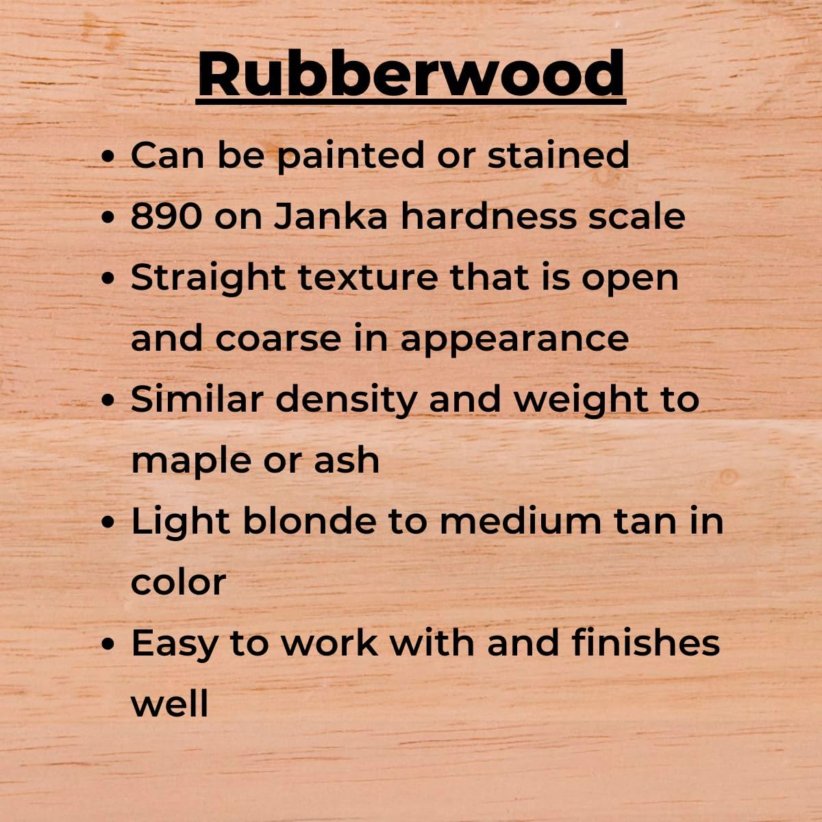 Osborne Shanty to Chic Coffee Table Leg in Rubberwood (Set of 4), Unfinished Wood Legs are Sanded to 150 grit, Perfect Height for Coffee Tables or Benches