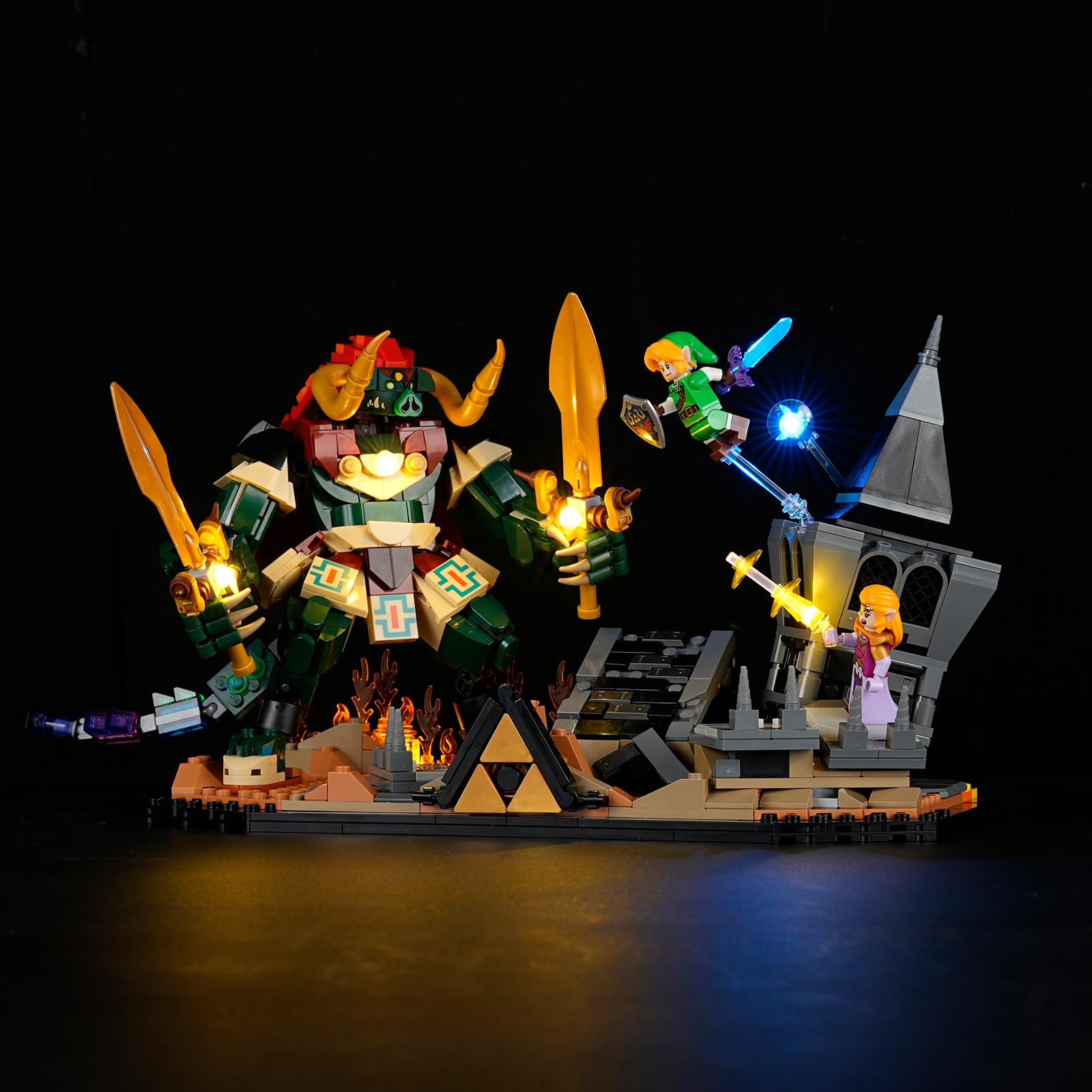 YEABRICKS LED Light for Lego-77093 The Legend of Zelda Ocarina of Time – The Final Battle Building Blocks Model (Building Set NOT Included)
