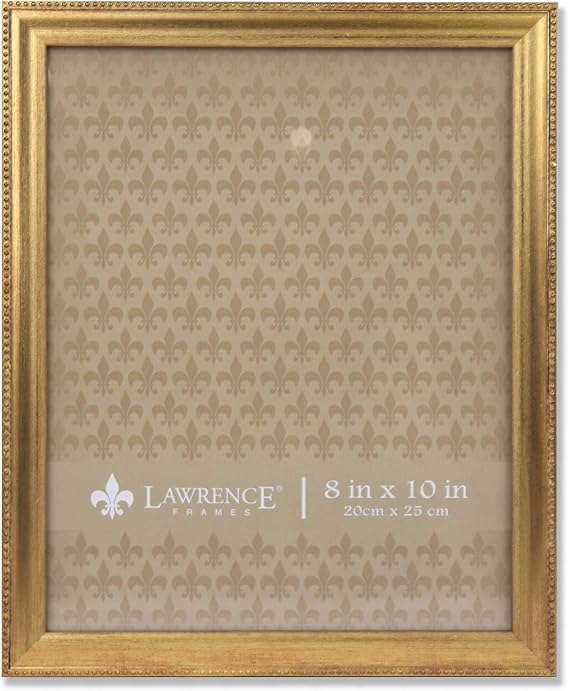 Amazon.co.jp Lawrence Frames クラシックビーズ写真フレーム 8x10 ゴールド ホーム＆キッチン