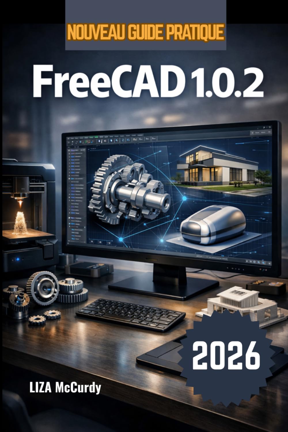FreeCAD 1.0.2 Guide de l'utilisateur 2026.: Comment créer vos propres objets 3D et produits réels sur ordinateur : des étapes simples, de l’idée ... outil pour vous permettre de construire