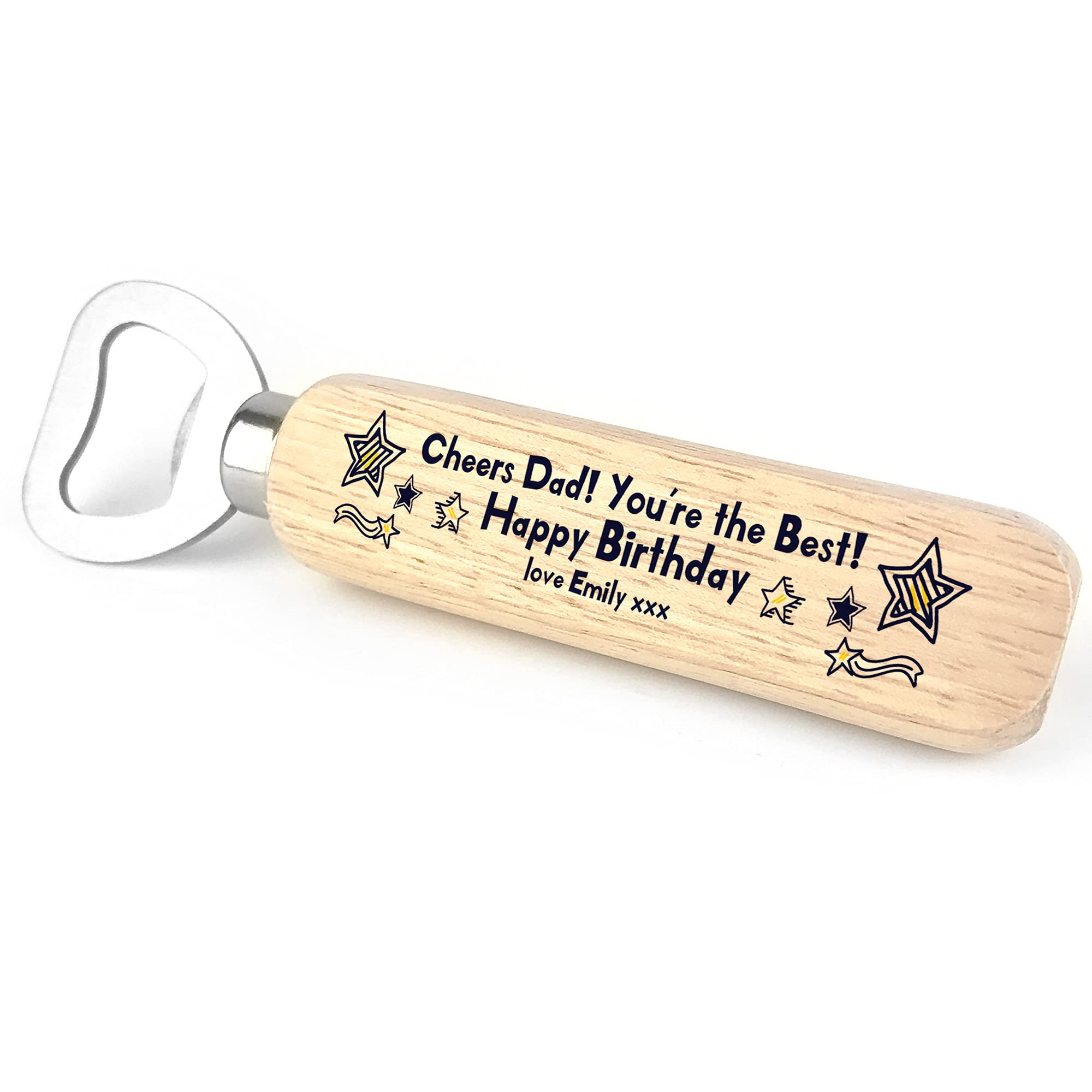 Personalised Happy Birthday Gift for Dad 40th 50th 60th Bottle Opener Funny Daughter Son Gift