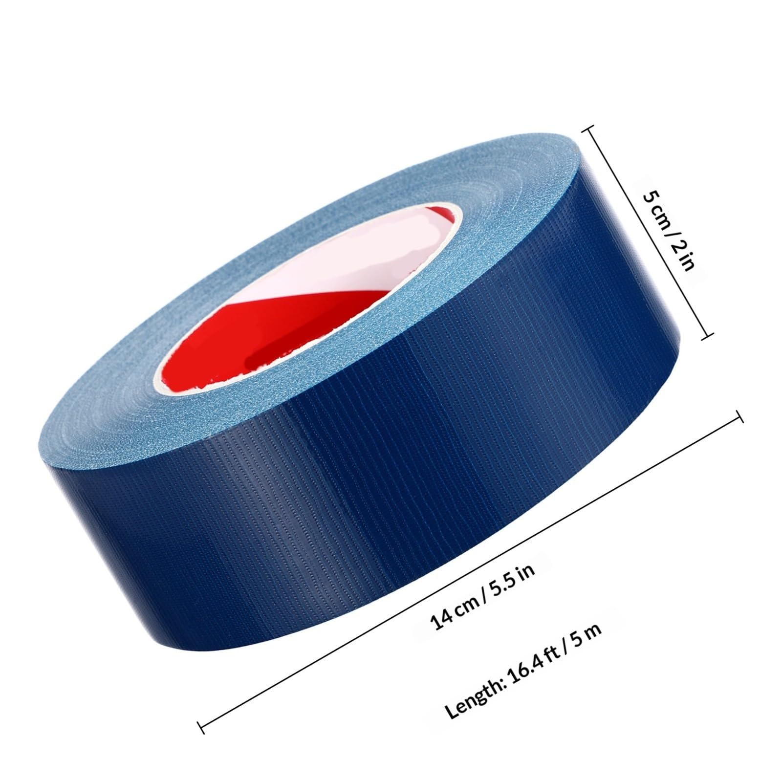 BESPORTBLE 3 Rouleaux Ruban Adhésif de Canalisation Bleu, 50mm X 5m,