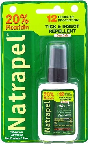 Natrapel Repelente de insectos de 8 horas, 1 onza cardado (1.0 fl oz) (paquete de 2)