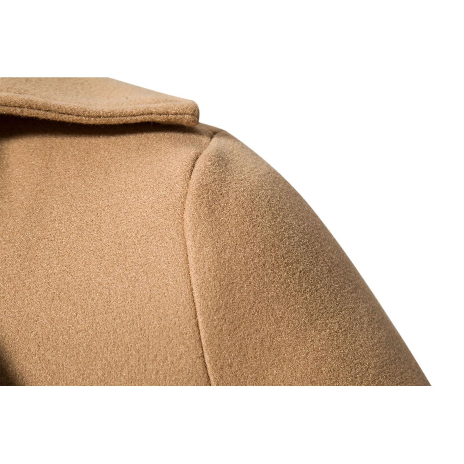 Giacchetto Uomo Invernale,Abbigliamento Uomo Cappotto casual da uomo in pile caldo con collo manica lunga chiusura lampo tasche Prodotto di categoria Men’s Anoraks