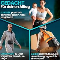 NativoDex Hátfájás Elleni Támogatórögzítő - Lumbális Gerinctámogatás Stabilizáló Sávokkal 5