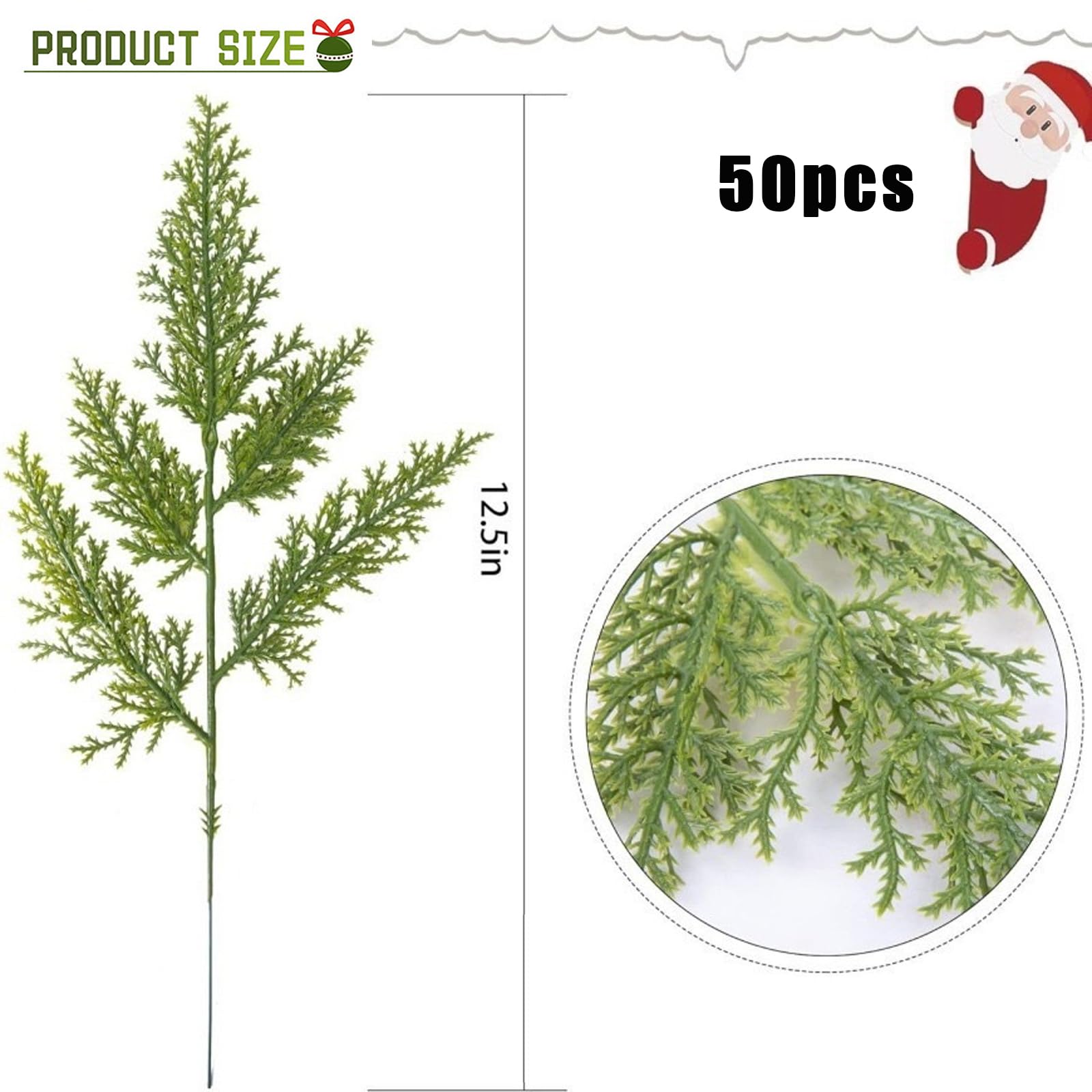 Künstliche Tannenzweige Weihnachten - Kunststoff Kiefernzweige Kiefernblätter - Gefälschte Kiefernnadel DIY Adventskranz Zubehör