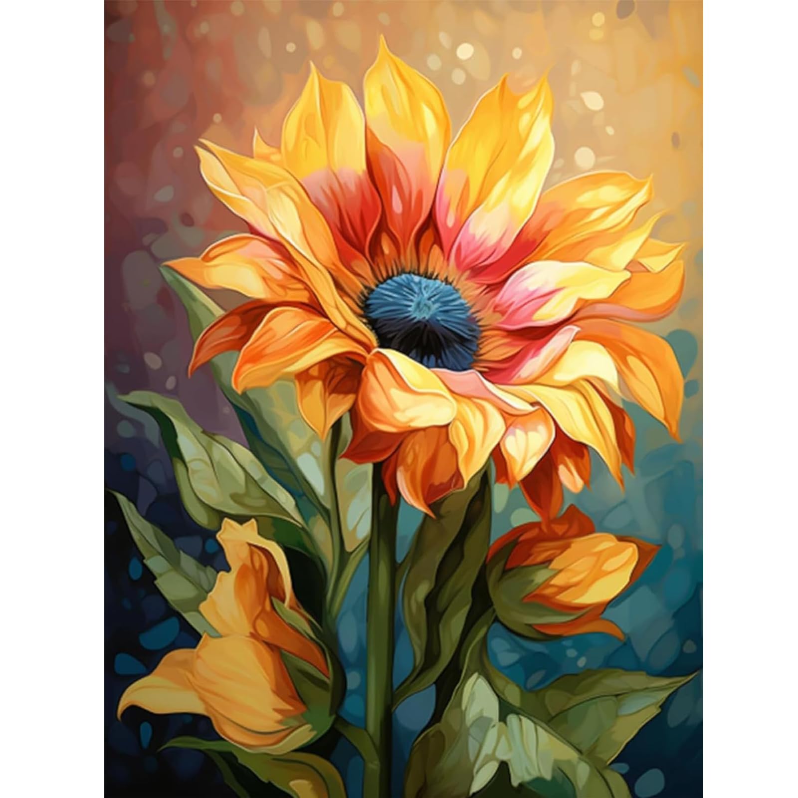Ausanrl Diamond Painting Kit – Sun Flowers 5D Full Drill, 12x16 Inch DIY Art For Adults