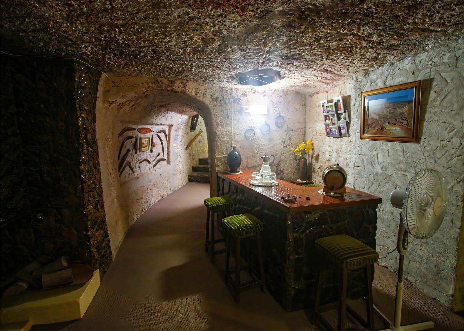 12x10FT (3.6x3m) Bar In Cantina Sotterranea Sfondo Fotografico