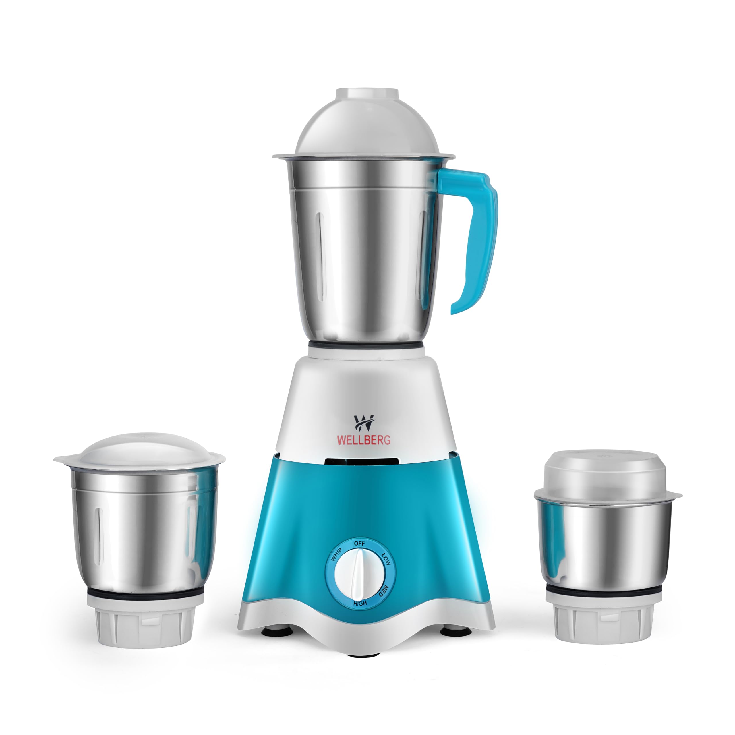 Buy WellBerg Premium Stainless Steel Turbo 5500 3-Jar Mixer