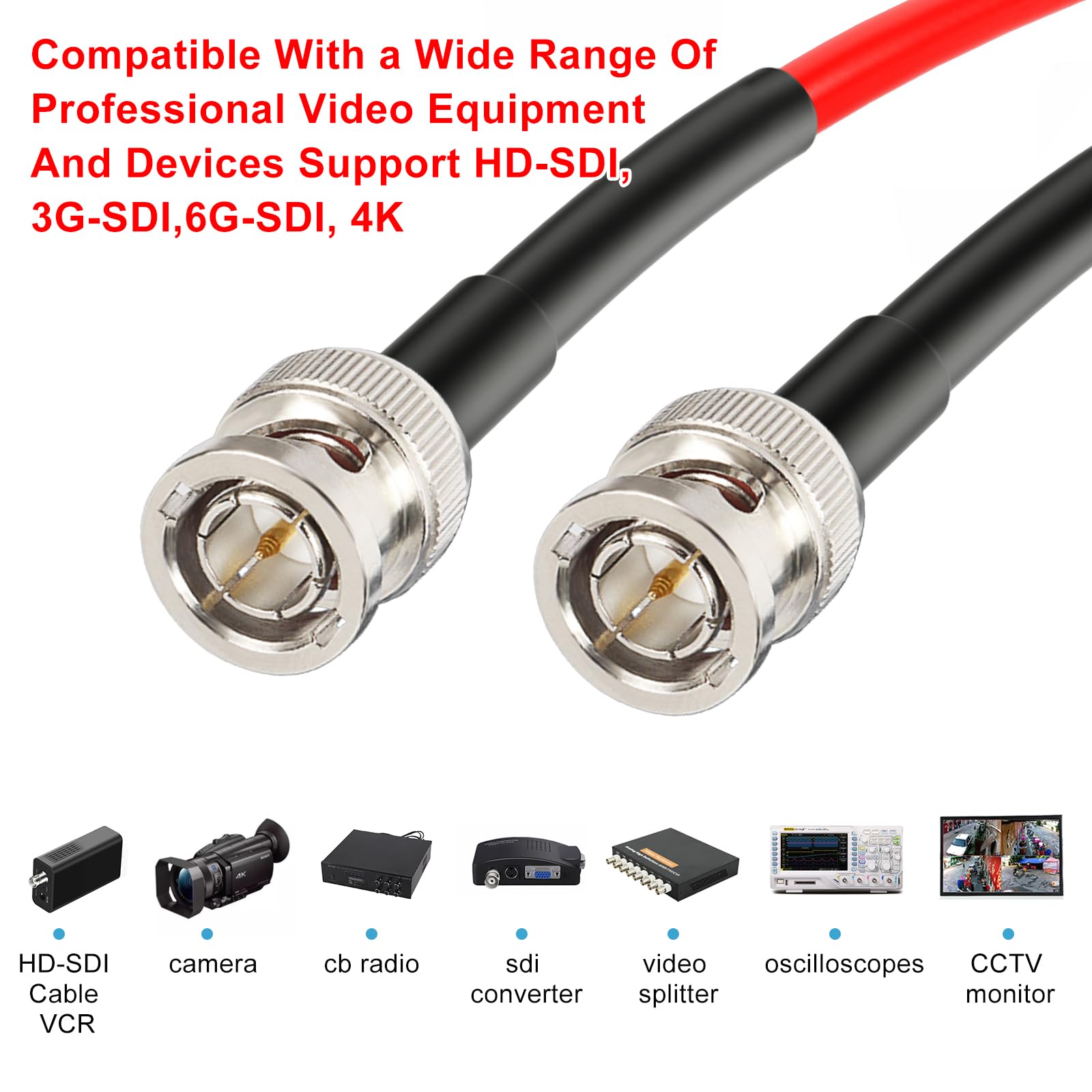 Amazon.com: XRDS 150FT SDI Cable, 12G 75ohm RG6 BNC Supports HD