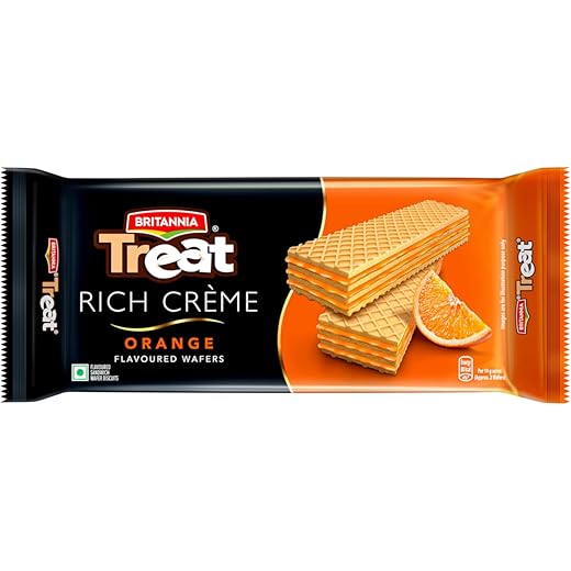 Britannia Treat Crme Wafers - Orange 55gm