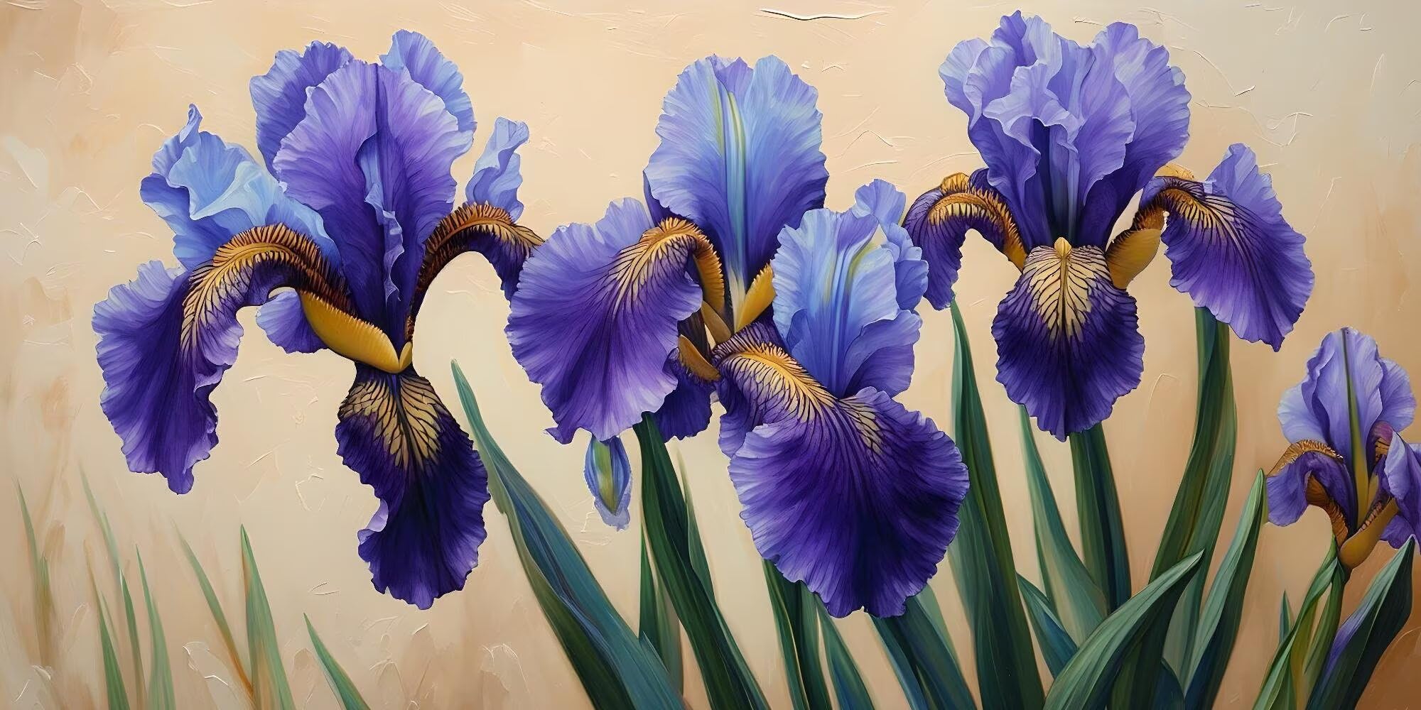 Dipingere con i Numeri, Dipingi con i Numeri per Adulti fiore pianta kit Pittura Fai-da-Te, con 3 Pennelli e Vernice Acrilica, Hobby Creativi Adulti, Decor Regalo 70x140cm (Senza Cornice) z0z-756