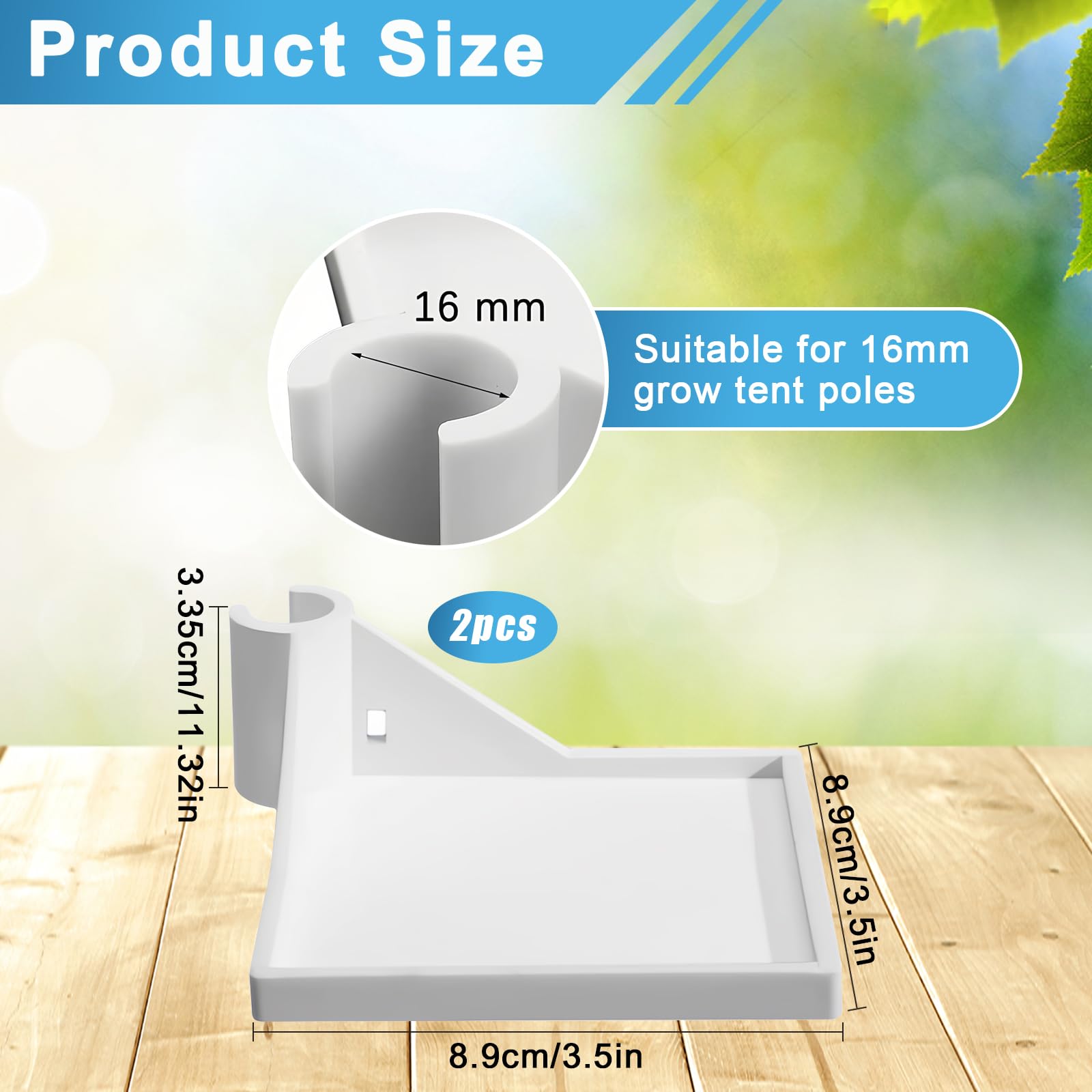 Tienda de Cultivo Marco Angular, 2 Piezas Armario Cultivo Marco Angular, Multifuncional Armario de Cultivo Soporte, Se Utiliza para Colocar Cámaras, Higrómetros, Pequeñas Macetas