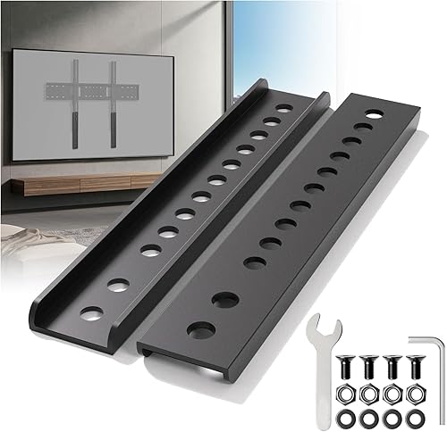 Kit de soporte de placa extensor vertical VESA para televisores de bajo patrón VESA  Paquete de 2 soportes de extensión de montaje de TV de acero,