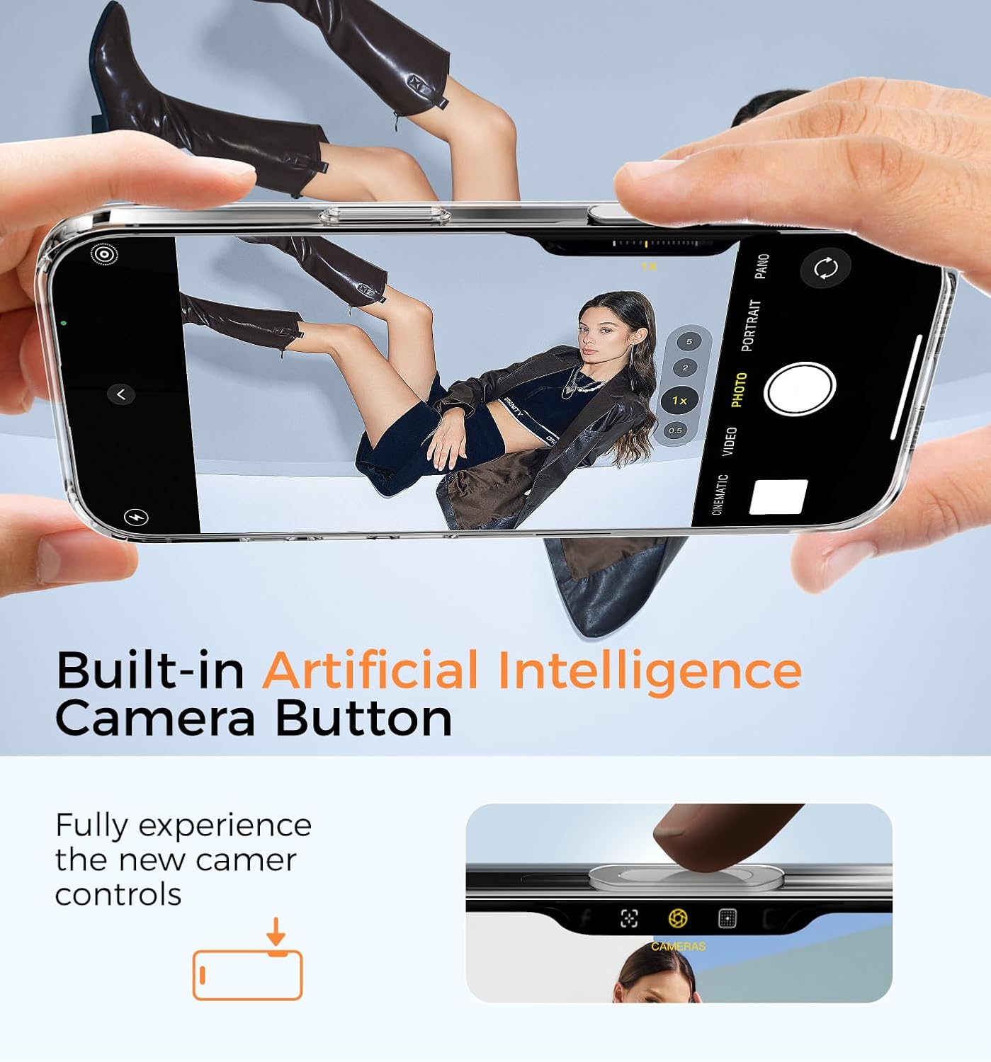 MAGIC JOHN for iPhone 16 Case [Camera Control Button] [Compatible with MagSafe] Scratch-Resistant Cover, Military-Grade Shockproof, Magnetic Phone Case for iPhone 16 6.1 inch, Clear - Image 2