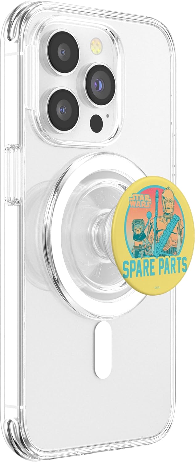 Star Wars: The Rise Of Skywalker Babu Frik C-3PO Spare Parts PopSockets MagSafe PopGrip for iPhone