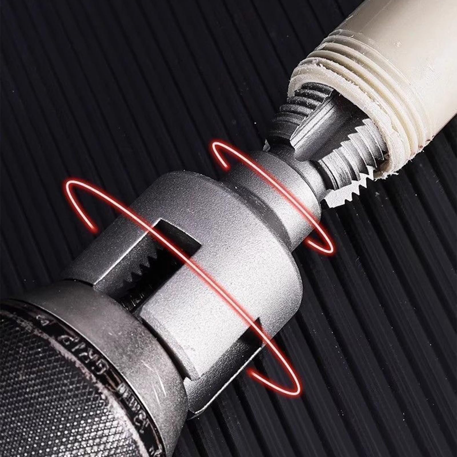 Herramienta de roscado de tuberías 4 en 1, kit de enhebrador interno y externo para tuberías de PVC de 3/4 pulgadas, ideal para proyectos de fontanería y reparaciones del hogar