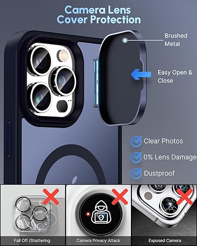 Miniatura 3 de Silverback para iPhone 14 Pro Funda con Cubierta de Cámara, Funda Compatible con MagSafe con Soporte Integrado, Funda Magnética para Teléfono
