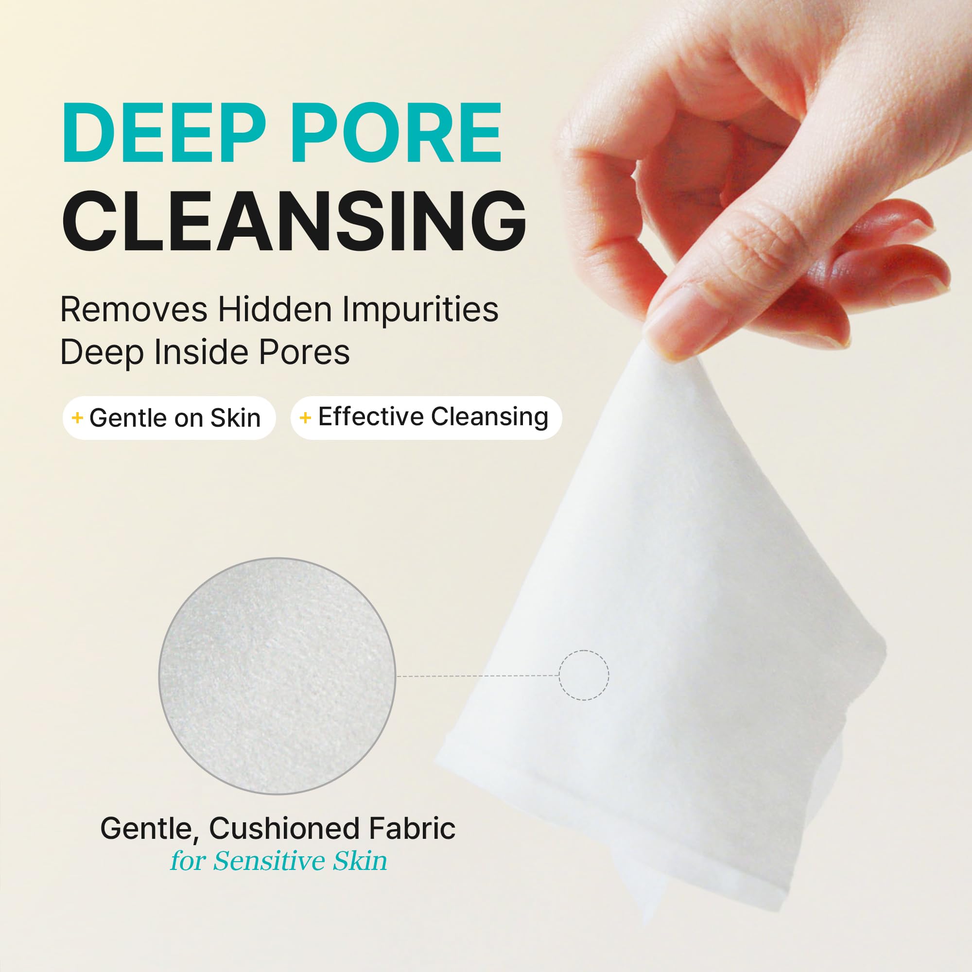 Ariul Tejido de limpieza suave con aroma natural, sistema Speed Melting que elimina el maquillaje impermeable, tejido suave y fácil de limpiar, toallitas de limpieza Purefull para aliviar el estrés,