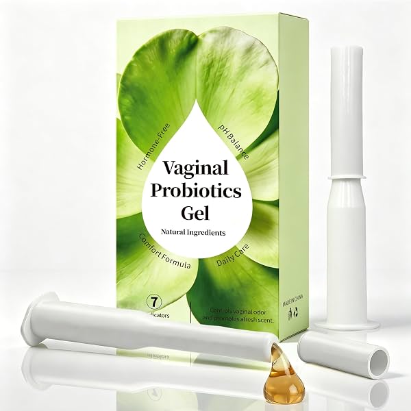 Gel de cuidado íntimo con probióticos vaginales, aplicador de probióticos vaginales | Cuidado para infecciones por hongos y vaginosis bacteriana, equilibrio del pH, picazón y mal olor, 7 unidades precargadas