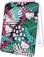 Vista 4 de Impressions Vanity Hello Kitty Touch Pad - Mini espejo de maquillaje tricolor con cubierta abatible y tira LED, espejo de tocador de viaje con Animal