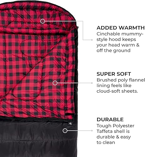 Miniatura 4 de TETON Sports Celsius XXL Sleeping Bag Great for Family Camping Free Compression Sack