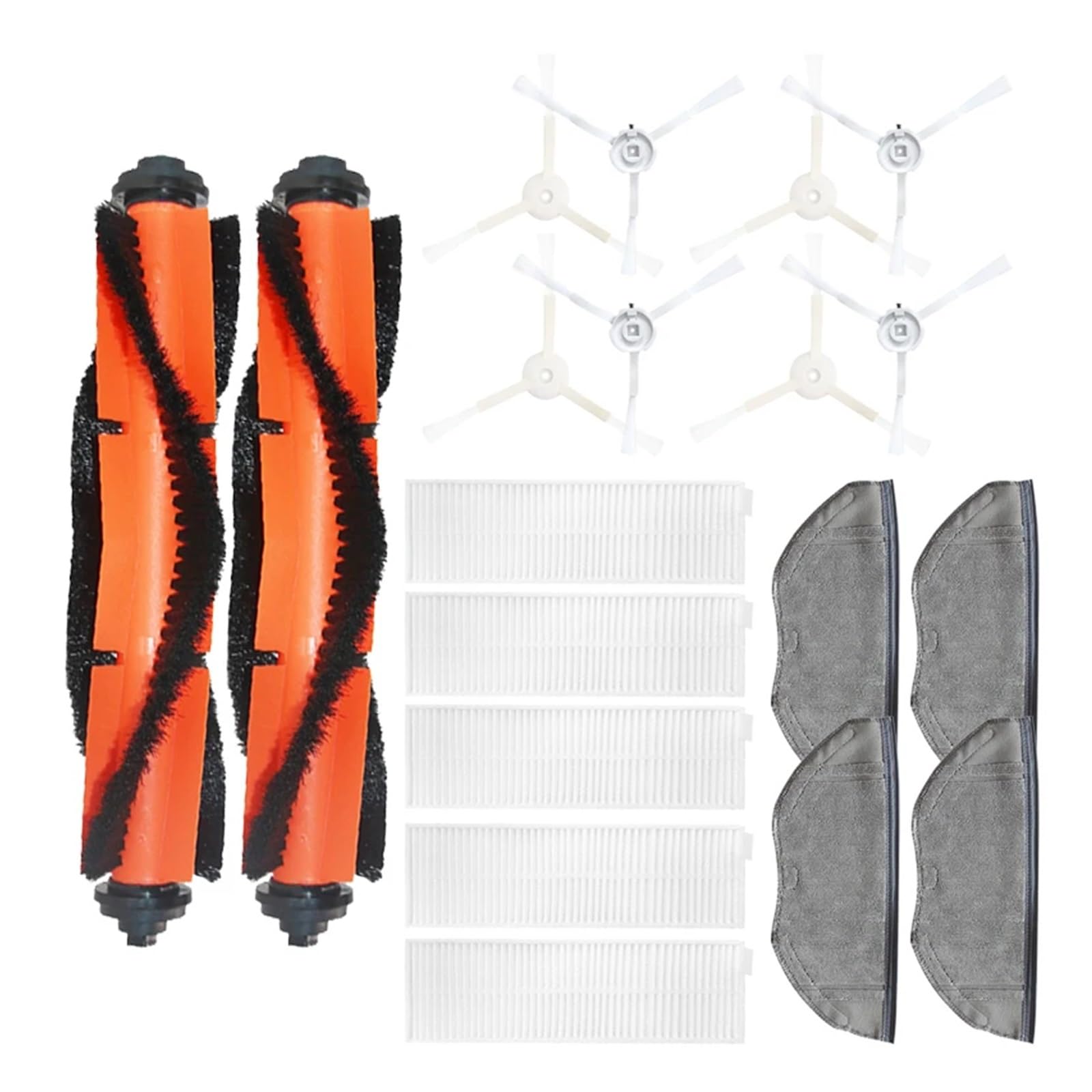 Główna Szczotka Boczna Filtr HEPA Części Zamienne Do Mopa Kompatybilne Z Tefal Rowenta X-plorer Serie 95 RG7975WH RG7987 Akcesoria Do Odkurzacza Robota(SET 5)