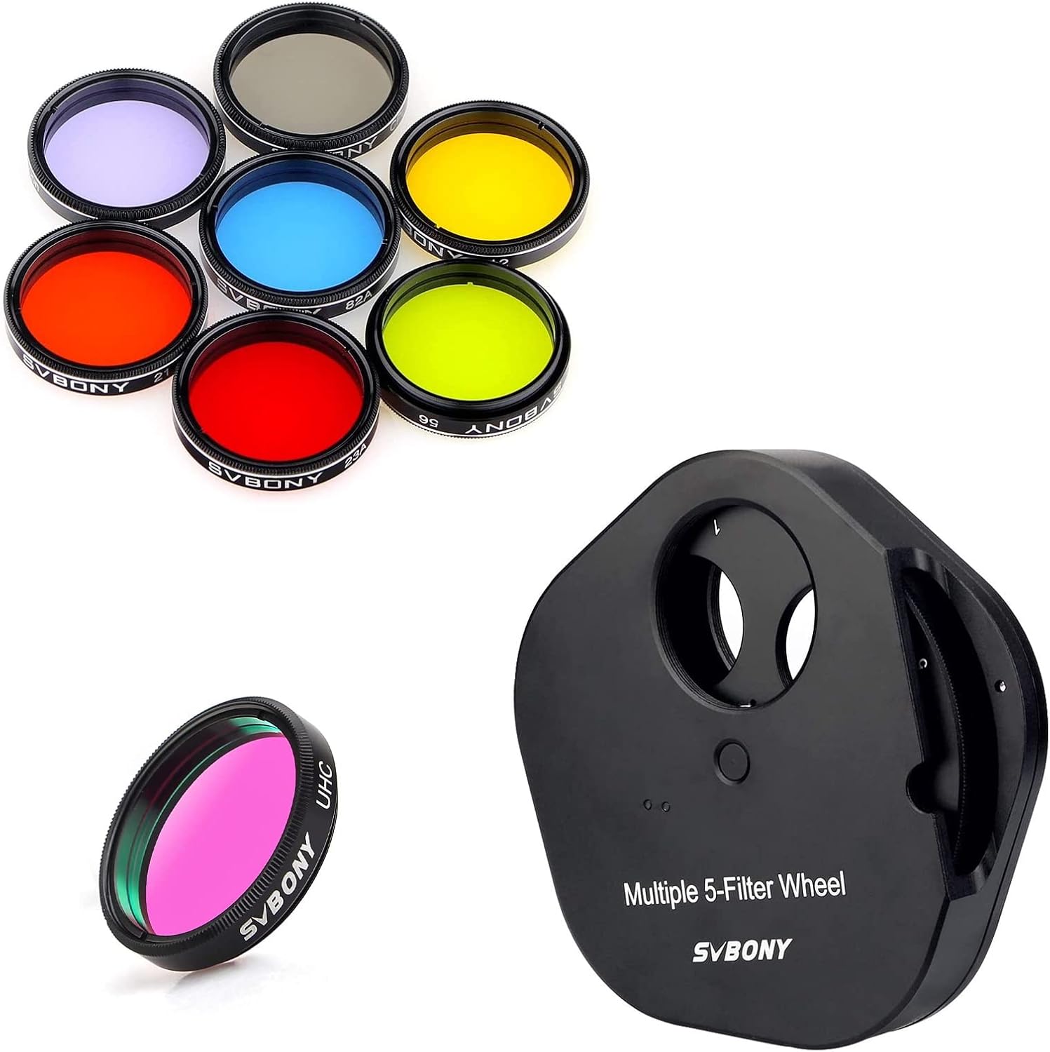 SVBONY SV133 1.25 inches Multiple 5Position Filter Wheel
