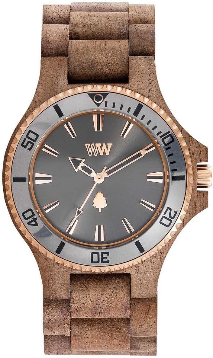WeWood Date MB Wood Watch (Nut Rough Gun)