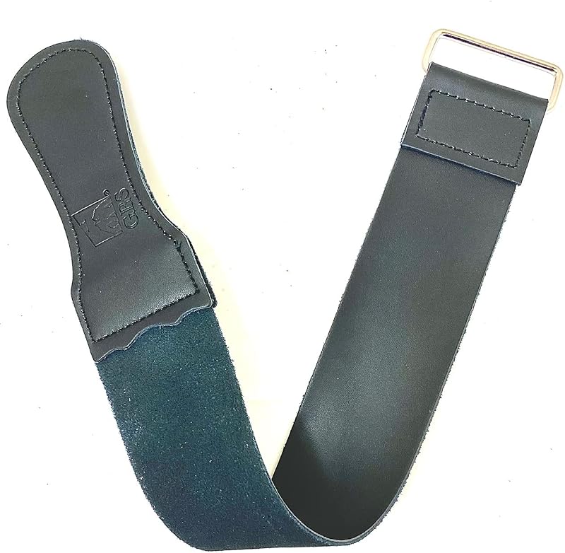 Assentador de Navalha G.B.S em Couro, 5,08 cm x 45,72 cm, Dupla Face, Preto, SS2B, 1 unidade