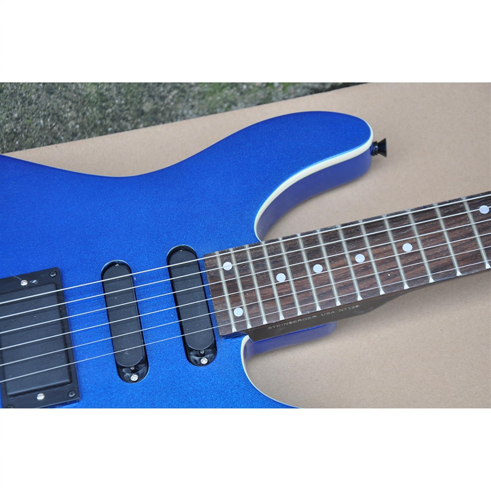 Niebieska 39-calowa 24-progowa Bezgłowa Gitara Elektryczna Z Palisandrową Podstrunnicą Początkujący Bezgłowy Gitara Elektryczna
