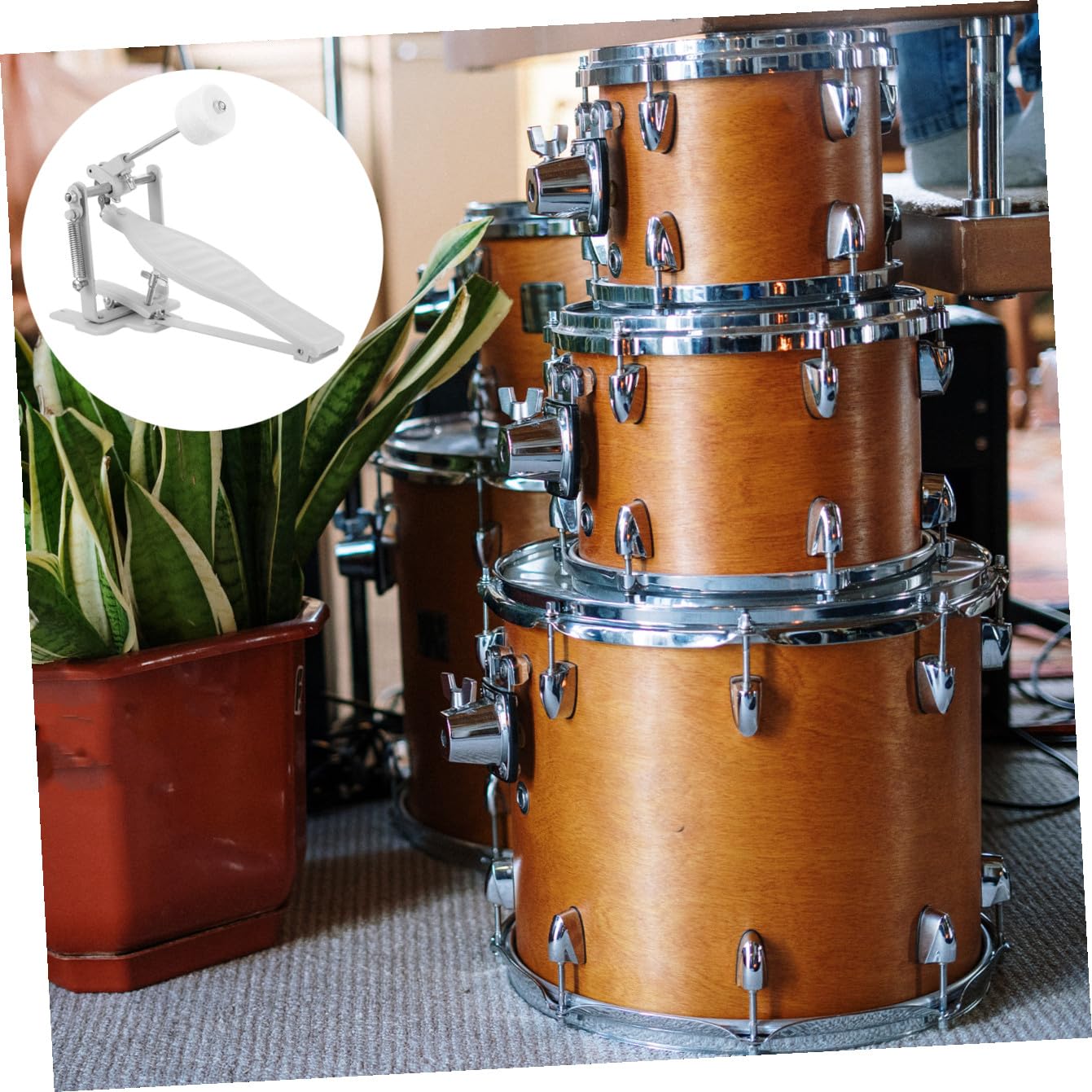Ciieeo Pedale Singolo per Batteria Martello Accessorio per Strumento a Percussione Resistente e Durevole Parti Pedale Cassa Batteria per Batteristi Jazz ed Esercizio